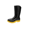 Bota de PVC - Cano Médio - Marca Vulcaflex/Marluvas - Solado Bidensidade - Sem Biqueira - Cor Preta+Amarela