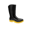 Bota de PVC - Cano Médio - Marca Vulcaflex/Marluvas - Solado Bidensidade - Sem Biqueira - Cor Preta+Amarela