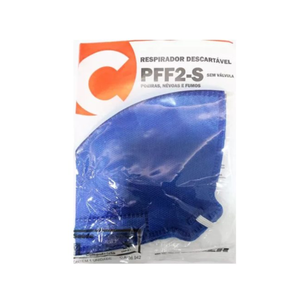 Respirador Semifacial - Descartável - Modelo Dobrável - Marca Camper - PFF2 Sem Válvula - Pacote c/ 12 Unidades