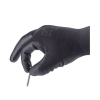 Luva de PU (Poliuretano) - Marca Danny - com Punho em Nylon Tricotado - Modelo DA-12100 Flextactil - Cor Preta