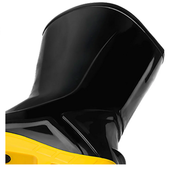 Bota de PVC - Cano Médio - Marca Vulcaflex/Marluvas - Solado Bidensidade - Sem Biqueira - Cor Preta+Amarela