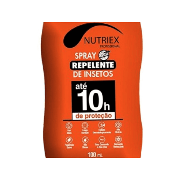 Repelente Spray Profissional - Duração 10H - Marca Nutriex - Frasco c/ 100ml