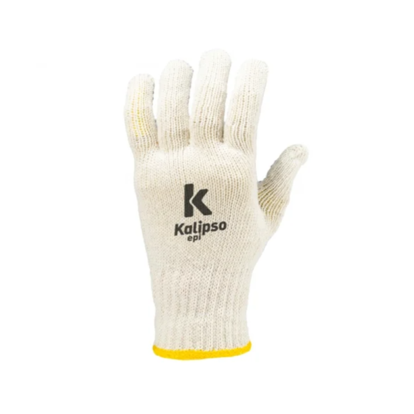 Luva de Malha Tricotada - Pigmentada - Marca Kalipso - Cor Branca - Par